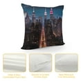 thumbnail image 4 of COMIO  New York City Night Printed Pillow Cover Decorative Throw Pillow Cover Square Cushion Cover, 4 of 5