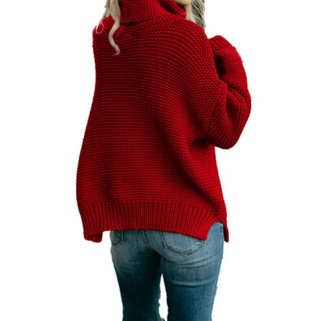SySea - Turtleneck Knit Winter Sweater Women Casual Kniy Pullovers ...