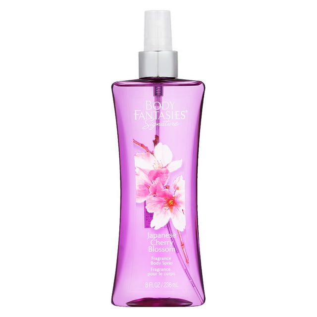 (pack 9) Body Fantasies Signature Japanese Cherry Blossom Perfume By Parfums De Coeur Body Spray8 oz