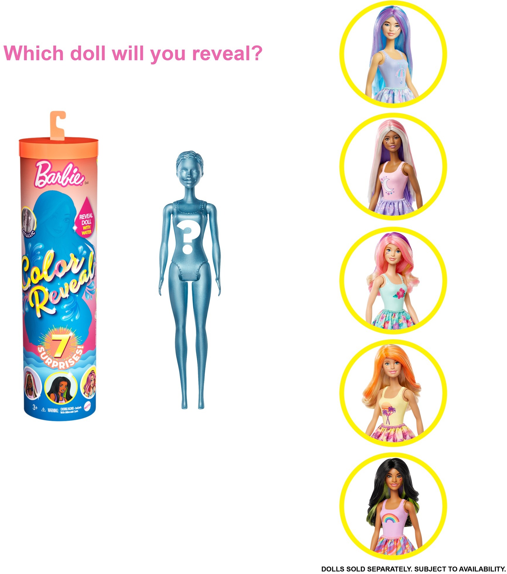 Barbie Color Reveal Doll With 7 Surprises (Styles May Vary) - image 5 of 7
