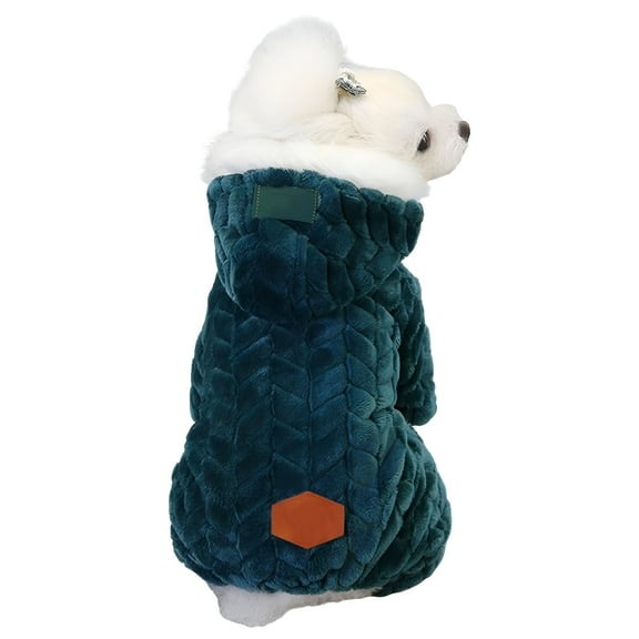 GASTROPOD 1Pcs Dog Winter Coat,Polyester Puppy Clothes,Small Dog Sweater,Green,Xxl