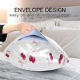 thumbnail image 5 of Satin Pillowcase Envelope Closure Pillow Cover Wrinkle-Resistant & Vibrant Print Watercolor Cherries Pattern, 5 of 7