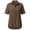 Khaki, variant on Awwp Linen Shirts for Women Notch Neck Button down Blouse Short Sleeve Plain Office Work Tops Vintage Vacation Tees Shirt Light Green S
