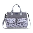 thumbnail image 1 of Lipstore Diaper Bag Tote Inner Zipper Pockets Travel Large Capacity Baby Changing Bag Gray L, 1 of 8
