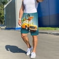 thumbnail image 7 of Bixox Men's Summer Funny Retro Car printed lightweight casual shorts, soft sleep shorts with pockets., 7 of 7