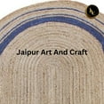thumbnail image 5 of Jaipur Art And Craft Natural Jute Oval Area Rug Hand Braided Reversible Boho Décor Carpet Rug Size - (8x11 Sq Feet), (96x132 Inches), (240x330 CM), 5 of 5