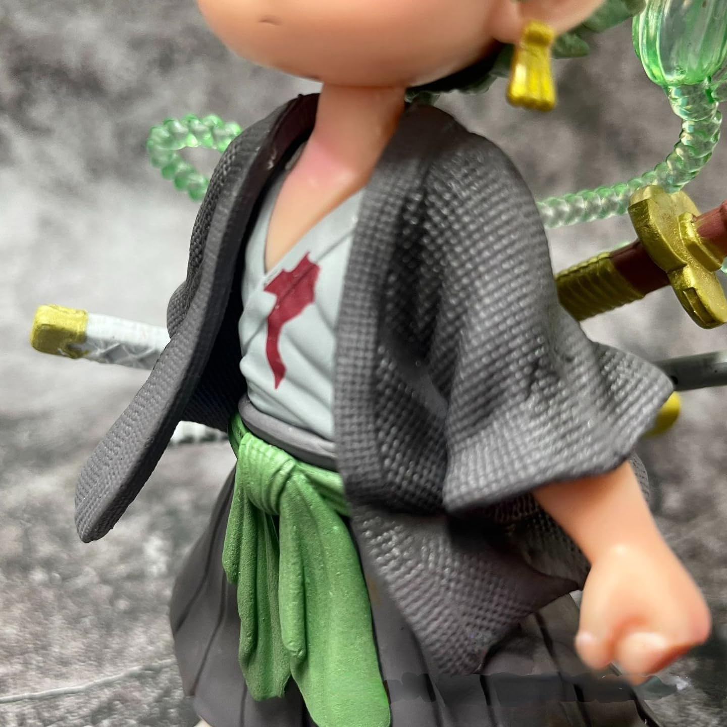 Newly Zoro Figure Q Version Sauron Roronoa Zoro Figures 15cm/5.9inch Handmade Figure Desktop Ornaments PVC Action Statue Model Figure