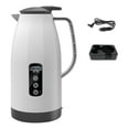 thumbnail image 3 of WeiLaiKeQi Car Kettle Water Boiler Digital Temperature Display Electric Travel Kettle 1.5 L White, 3 of 9