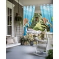thumbnail image 4 of nqOlkjepod Outdoor Curtains for Patio Waterproof, Sea Turtle Coastal Outdoor Privacy Panels Grommet, Cartoon Ocean Nautical Blackout Outside Curtains for Porch/Cabana/Pergola/Gazebo 54"x84", 1 Panel, 4 of 8