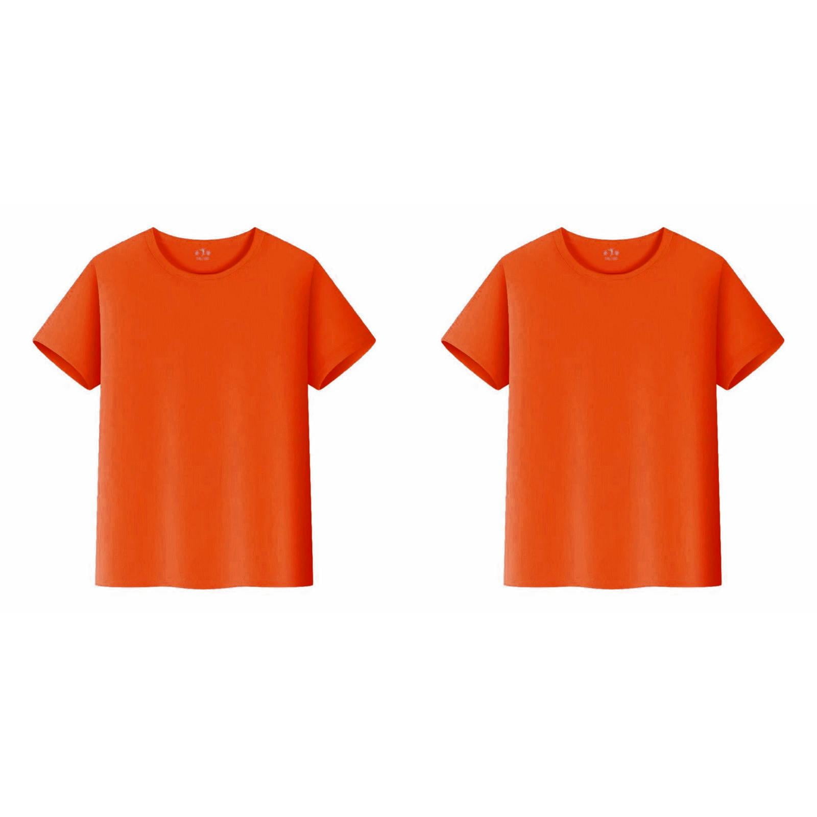 (Lot de 2) Rinsvye T-Shirts pour Enfants Manches Courtes Garçons Manches Longues Hauts Unisexes Garçon & Fille Taille 6 Col Rond Sans Manches T-Shirt pour Enfants