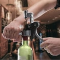 thumbnail image 3 of Wine Opener Lever Corkscrew Manua Bottle Opener With Foil Cutter, 3 of 5
