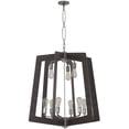 thumbnail image 4 of 268C09SL-Varaluz Lighting-Lofty - Nine Light 2-Tier Chandelier-Faux Zebrawood Finish, 4 of 4