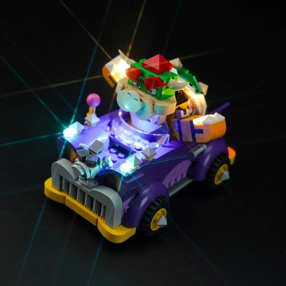 TRAHOO-LED Light for Lego Bowser’s Muscle Car Expansion Set; Creative Lighting Compatible with Lego 71431-No Model Included