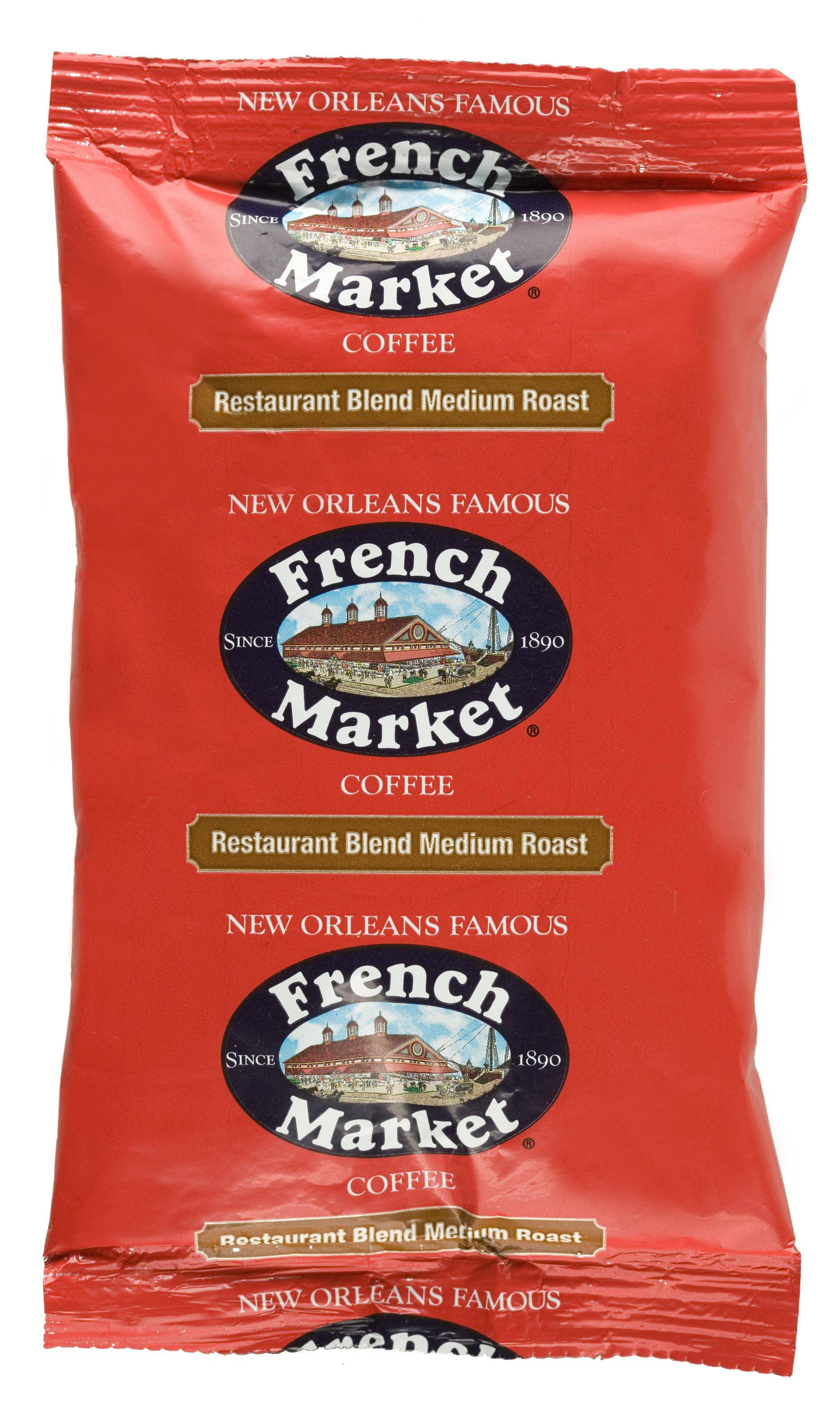 French Market Medium Roast Pure Blend Coffee, 2 Ounce 40 per case