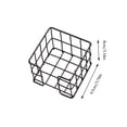 thumbnail image 4 of Yhmxh Metal Sticky Note Holder, 3.6 x3.6 Inch Black Wire Desk Organizer, Sticky Notes Dispenser for Office Home, Compact Desktop Storage for Memo Pads, Paper Clips & Small Supplies, 4 of 7