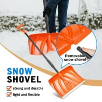 Vivicreate Snow Shovel for Driveway, Removable And Portable Snow Shovel,52-Inch Snow Shovels for Snow Removal Lightweight Portable Plastic Aluminum Blade Shovel for Garden Car Camping