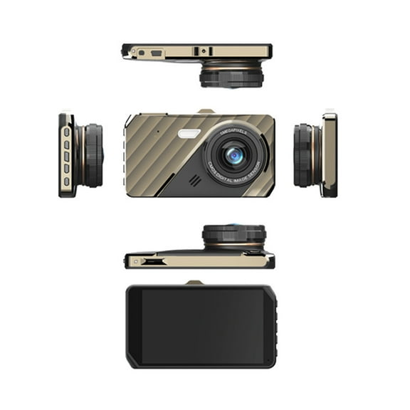 Kieccall Smart Touch 4-Inch Dash Cam FHD 1080P - Dual-Lens Front/Rear Recording, 170° Wide Angle, Reversing Image & 24H Parking Monitoring