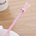 thumbnail image 5 of nipocaio Writting Pen, 12 Pcs 0.5 mm Black Ink Rabbit Ear Shape Rolling Ball Cute Gel Ink Pen for Student and School Office Supplies (Rabbit Ear), 5 of 5