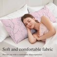 thumbnail image 5 of Pink Branches Body Pillow Covers 20"x54", Vintage Art Farmhouse Soft Brushed Microfiber Breathable Throw Pillow Covers, Pillowcase with Zipper for Couch Sofa Bedroom Living Room, 5 of 9