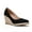 black, variant on Women's Platform Espadrilles Wedge Sandals Slip On Solid Color Closed Pointed Toe Comfortable Wedge Pumps Shoes