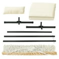thumbnail image 5 of VEIKOUS 2-Person Hammock w/Metal Stand, Detachable Pad & Pillow 450lbs Weight Capacity, White, 5 of 10