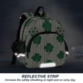 thumbnail image 5 of RMDQTR Adorable Ear-Print Backpack with Reflective Strip and Anti-Lost Leash Adjustable Shoulder Straps Mini Travel Backpack Lucky Four-leaf Stripes, 5 of 7