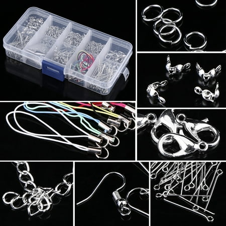 Jewelry Making Beading (Jewelry Making Kits Set Head Pins Chain Beads Craft Accessories With Box, Jewelry Findings, Craft Making)