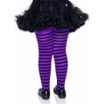 thumbnail image 4 of Striped Tights Costume Accessory for Children, Black and Purple, S (6/6X), Halloween by Way To Celebrate, 4 of 7