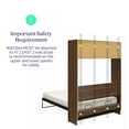 thumbnail image 4 of Pemberly Row Transitional Full Size Daybed Wall Bed in Walnut, 4 of 17