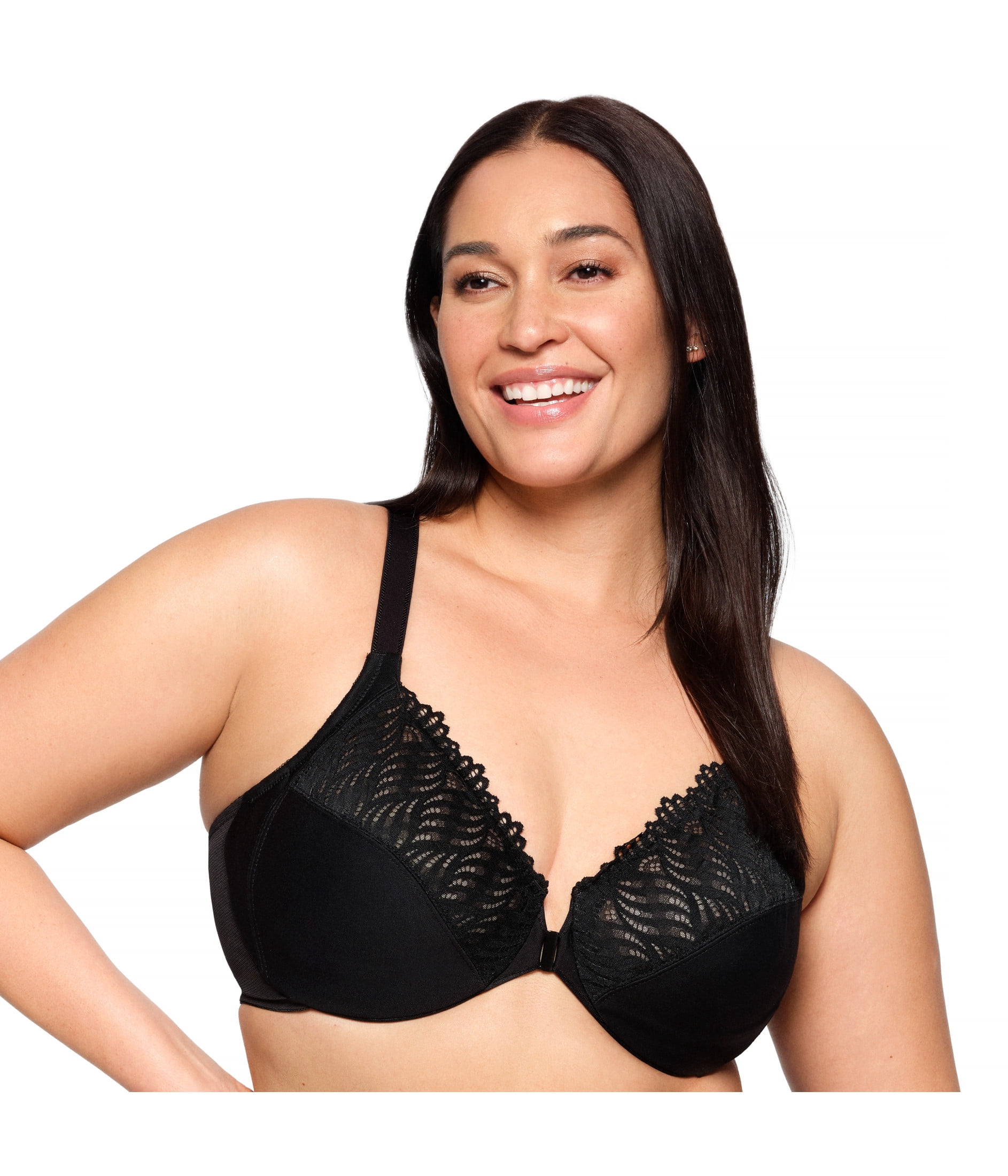 Glamorise Front-Closure T-Back WonderWire Underwire Bra 1246 (Women's & Women's Plus)
