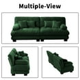 thumbnail image 6 of 94.4” Oversized Loveseat Sofa, 2 Seater Modular Sectional Sofa, Green Large Sectional Couches for Living Room, Fluffy Chenille Fabric Cloud Couch with 4 Pillows, Deep Seat Sofas, 6 of 13