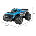 thumbnail image 4 of 1:20 Scale Blue Pickup RC High-Speed Off-Road Drift Racing Car with 2 Rechargeable 3.7V 14500 500mA Batteries, 18km/h Speed, 2.4G 40m Control, Rear-Wheel Drive w/Differential, Proportional Throttle,, 4 of 6