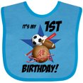 thumbnail image 3 of Inktastic 1st Birthday All Stars Boys Baby Bib, 3 of 4