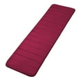 thumbnail image 1 of Memory Foam Non Slip Striped Bath Floor Tub Mat Rugs Boho Bathroom Rugs Mat Soft Bath Mat Washable Non Slip Absorbent Quick Dry Accessories Decor for Bathroom, Kitchen, Shower, Sink, 16x47 Inch, 1 of 7