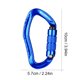 thumbnail image 2 of 22kn Rock Tresping Carabiner Bloqueking Cuarabiners para acampar senderismo azul, 2 of 4