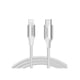 thumbnail image 1 of Cable USB C a Lightning Reforzado Ugreen 1m Certificado MFI Plateado, 1 of 4