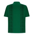 thumbnail image 4 of JSheng Men's Hawaiian Button Up Shirt Casual Shirt Short Sleeve Vintage Printed Shirt Cuba Beach Summer Shirts Army Green M, 4 of 5