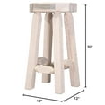 thumbnail image 2 of Montana Woodworks Homestead Collection Backless Barstool, Clear Lacquer Finish, 2 of 2