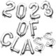 thumbnail image 1 of Silver Graduation Themed Balloon Class of 2023 Balloons for Party Decorations 2Sets, 1 of 4