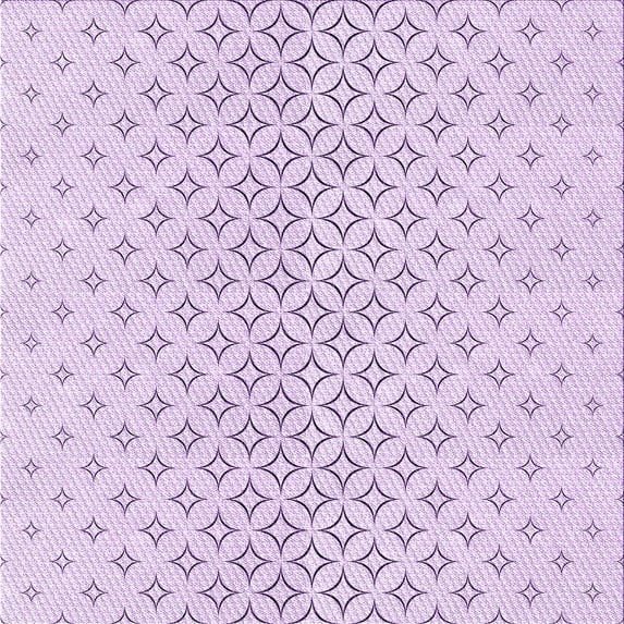 Ahgly Company Machine Washable Indoor Square Transitional Orchid Purple Area Rugs, 4' Square