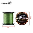 thumbnail image 4 of 4X 1000M Ligne de Pêche Tressée Super PE Forte Résistance 12LB-80LB Vert Armée 0.50MM-80LB, 4 of 6