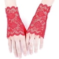 thumbnail image 1 of Lace Gloves Fingerless. Floral Bridal Gloves for Short Wedding Gloves Gift, 1 of 5