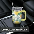 thumbnail image 7 of Lemon Cup with Handle and Straws 40 OZ Stainless Steel Travel Cup Birthday Present for Men Dad Son Husband Gifts for Him/Her Coffee Mugs, 7 of 7