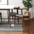 thumbnail image 5 of Pemberly Row 5-Piece Mid-Century Dining set with 4 Fabric Dining Chairs in Gray, 5 of 7
