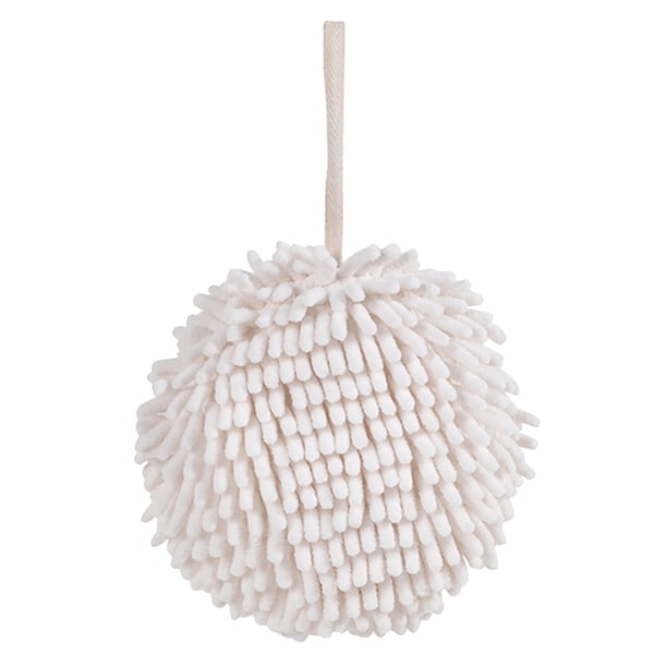 Paquete de 2 Toallas de Mano de Microfibra Superabsorbentes | Toallas de Secado Rápido de 17 Cm para Cocina y Baño con Perchas | Toallas de Chenilla de Secado Rápido En Gris y Azul