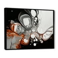 thumbnail image 3 of Designart "Black Liquid Fusion Grey and Black Elegance IV" Oversized Abstract Framed Wall Art - Transitional Grey Abstract Line Art Hallway Framed Wall Art Decor, 3 of 7