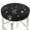 thumbnail image 3 of Xecao's Space Galaxy Print Stool Covers offer stylish, washable protection for PU round bar stools, perfect for home or commercial use., 3 of 7