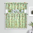 thumbnail image 2 of Cozy Rustic Mushroom Kitchen Curtains 3-Piece Set 27.5x36in Polyester Fabric Perfect for Thanksgiving and Halloween Gatherings, 2 of 6