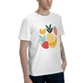 thumbnail image 2 of Fruits Strawberry Men's T-Shirt Cotton 100% Summer Tops Fashion Casual Pineapple Banana Short Sleeves for Men Women Round Collar Top Tees, 2 of 6