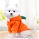 thumbnail image 2 of Sudadera con capucha para perros- Suéter básico para perros Abrigo Lindo Forma de rana Chaqueta cálida Mascota Ropa de clima frío Ropa exterior para gatos Cachorro (Zanahoria, XS) brillar Electrónica, 2 of 5